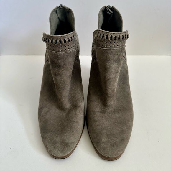 Vince Camuto gray suede booties. - Picture 2 of 5